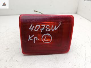 фонарь противотуманный левый Peugeot 407 1 поколение 2005, 2.0 л., дизель, МКПП, серый, универсал, 9646507480