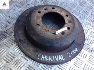 диск тормозной задний Kia Carnival VQ 2007, 2.9 л., дизель, АКПП, серый, минивэн, 584114D000