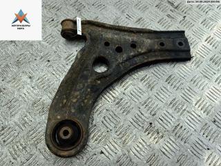 рычаг передний левый Chevrolet Kalos 1 поколение 2006, 1.2 л., бензин, МКПП, синий, хетчбэк 5 дв.