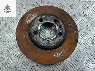 диск тормозной передний Volkswagen Golf 4 поколение 1999, 1.6 л., бензин, МКПП, синий, хетчбэк 5 дв.