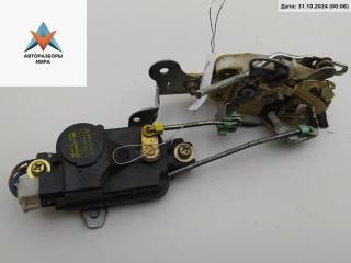 замок двери передней левой Mitsubishi Lancer 5 поколение 1990, 1.5 л., бензин, МКПП, красный, хетчбэк 5 дв.