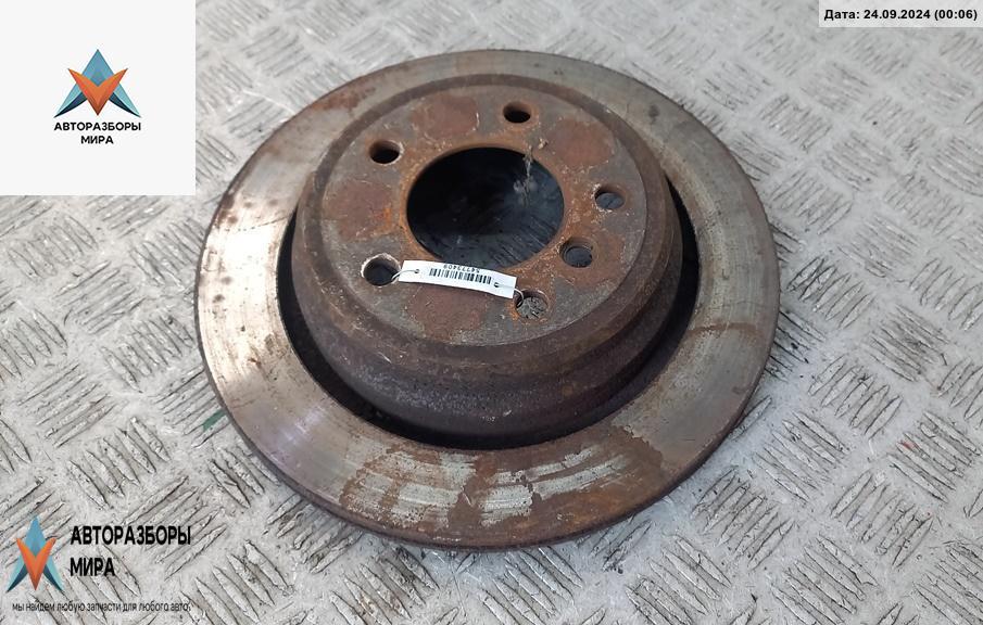 диск тормозной задний BMW 5 серия E39 1998, 2.5 л., бензин, МКПП, серый, универсал - фото №1