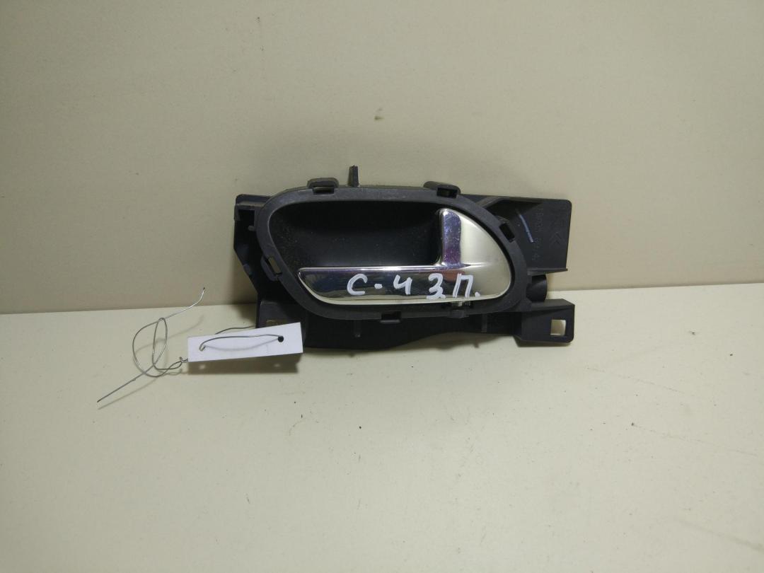 ручка внутренняя задняя правая Citroen C4 1 поколение 2004, 1.4 л., бензин, МКПП, серый, хетчбэк 5 дв., 96526177VD - фото №1
