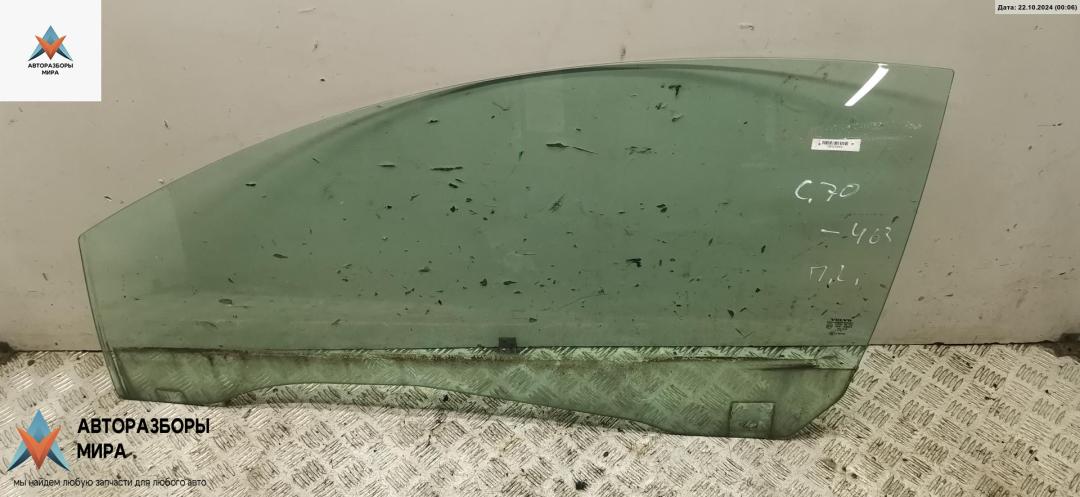 стекло двери передней левой Volvo C70 2 поколение 2007, 2.5 л., бензин, АКПП, синий, кабриолет - фото №1