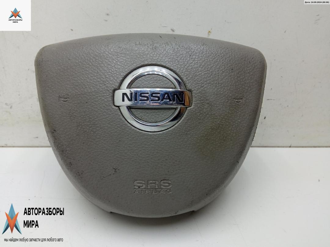 подушка безопасности водителя Nissan Maxima A34 2005, 3.5 л., бензин, АКПП, серый, седан - фото №1