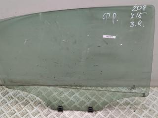 стекло двери задней правой Peugeot 208 1 поколение 2013, 1.4 л., дизель, МКПП, серый, хетчбэк 5 дв., 9623865480, 9673360880