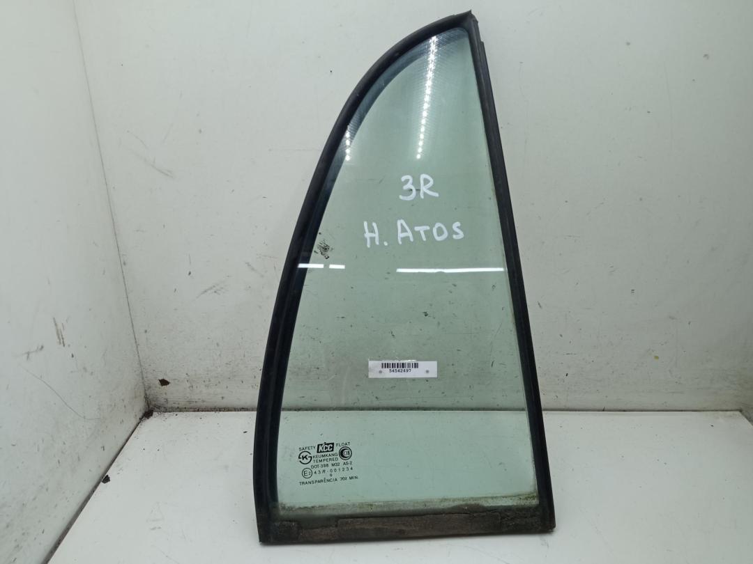 форточка задняя правая Hyundai Atos 2000, 1.0 л., бензин, МКПП, чёрный, хетчбэк 5 дв.
