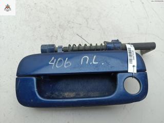 ручка наружная передняя левая Peugeot 406 1 поколение [рестайлинг] 2002, 1.8 л., бензин, МКПП, синий, универсал, 9621858877