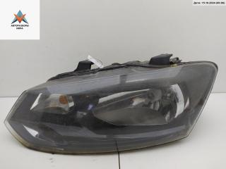 фара левая Volkswagen Polo 5 поколение 2012, 1.2 л., бензин, МКПП, белый, хетчбэк 5 дв., 6R2941015E