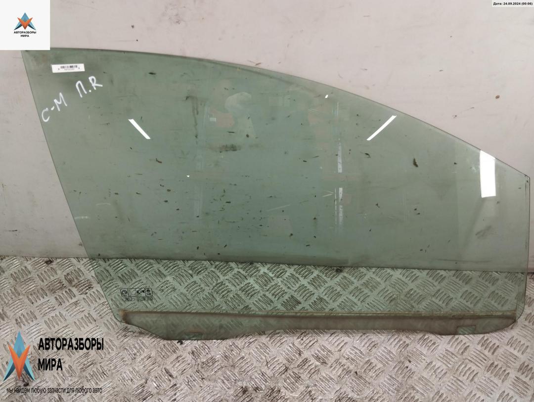 стекло двери передней правой Ford C-Max 1 поколение 2004, 2.0 л., бензин, МКПП, серый, минивэн - фото №1