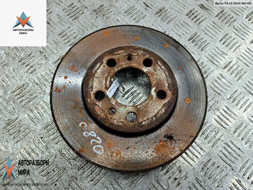 диск тормозной передний Skoda Fabia 1 поколение (6Y) 2003, 1.2 л., бензин, МКПП, синий, хетчбэк 5 дв. - фото №1