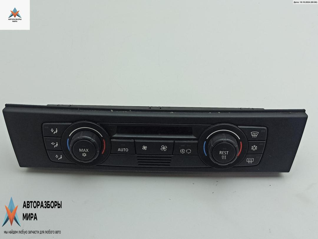 блок управления печки / климат-контроля BMW 3 серия E90/E91/E92/E93 2006, 2.0 л., бензин, МКПП, чёрный, седан, 6983944 - фото №1
