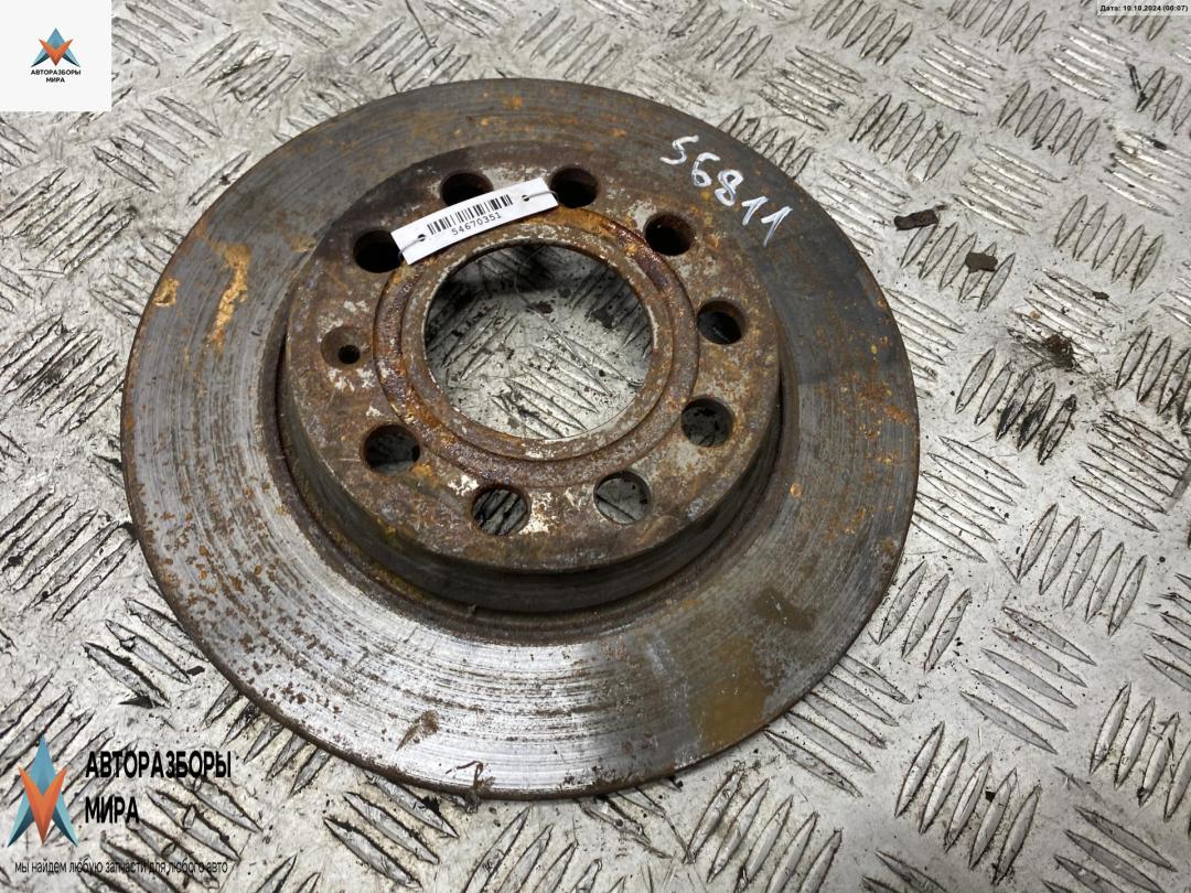 диск тормозной задний Audi A4 B6 2003, 3.0 л., бензин, АКПП, серый, универсал - фото №1