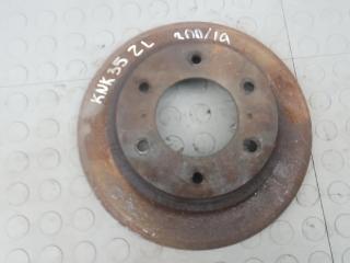 диск тормозной задний Mitsubishi Pajero 3 поколение [рестайлинг] 2002, 3.2 л., дизель, МКПП, внедорожник 5 дв.