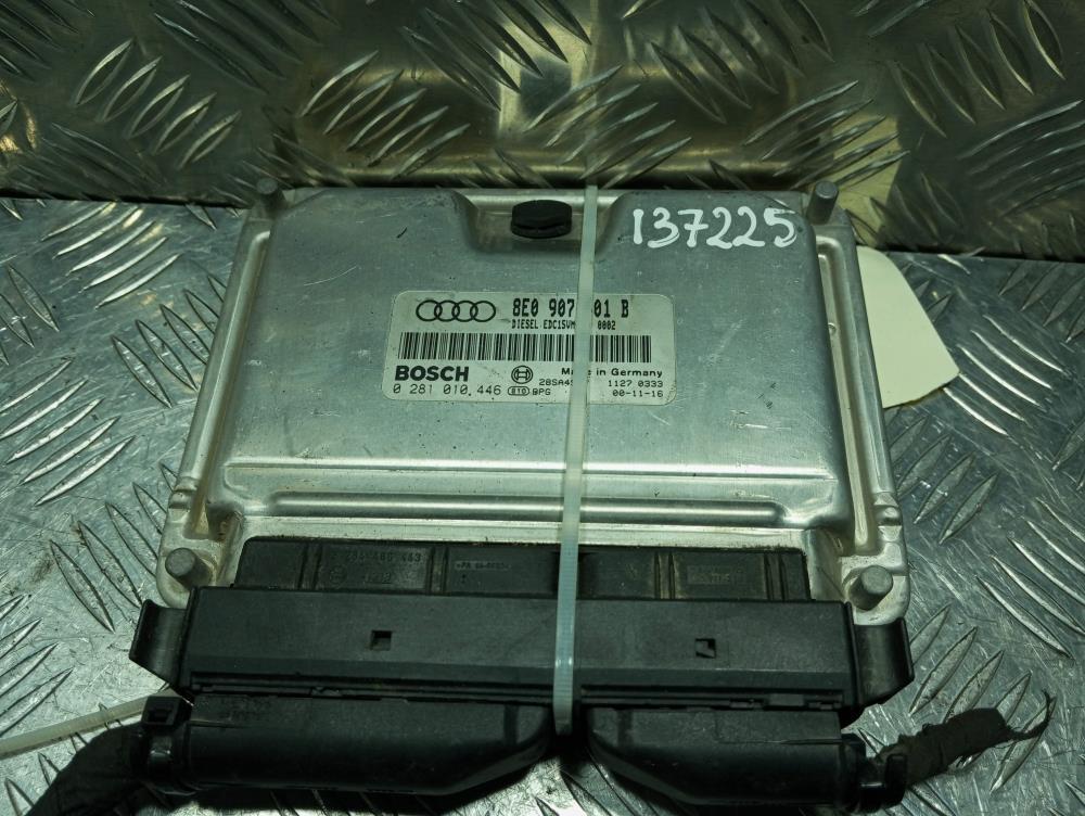 Блок управления двигателем Audi A4 B6 2003, цвет, 8E0907401B - фото №1