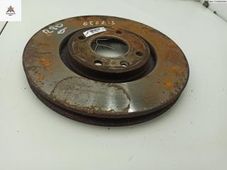 диск тормозной передний Citroen C4 1 поколение 2004, 1.4 л., бензин, МКПП, серый, хетчбэк 5 дв.