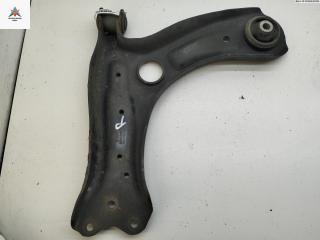 рычаг передний правый SEAT Ibiza 4 поколение 2008, 1.4 л., бензин, МКПП, жёлтый, хетчбэк 5 дв., 6R0407152A