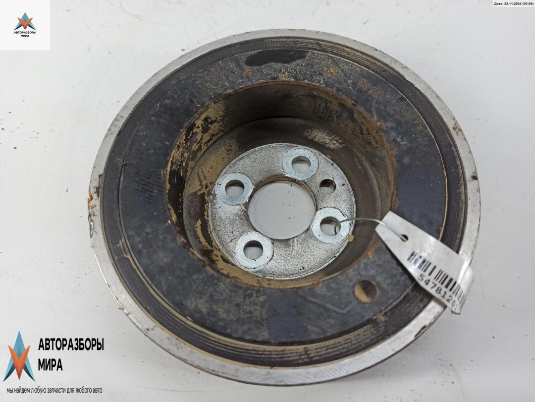 шкив коленвала Audi A4 B7 2005, 2.0 л., бензин, МКПП, серый, универсал, 06B105243F - фото №1