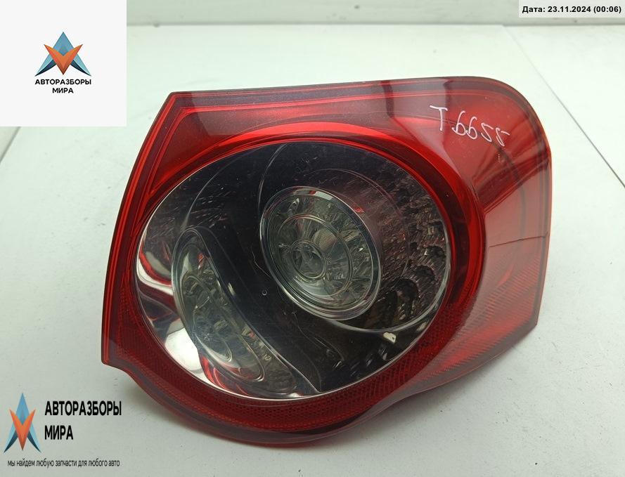 фонарь задний правый Volkswagen Passat B6 2007, 2.0 л., дизель, МКПП, чёрный, универсал, 3C9945096 - фото №1