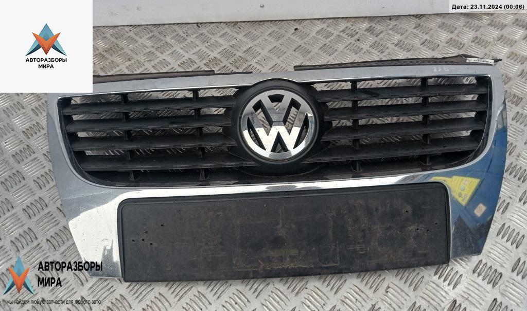 решетка радиатора Volkswagen Passat B6 2006, серый, универсал - фото №1
