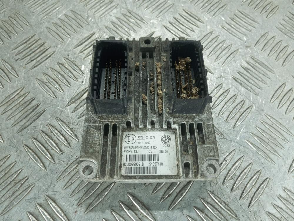 Блок управления двигателем Fiat Grande Punto 2 поколение 2008, цвет, 51857110 - фото №1