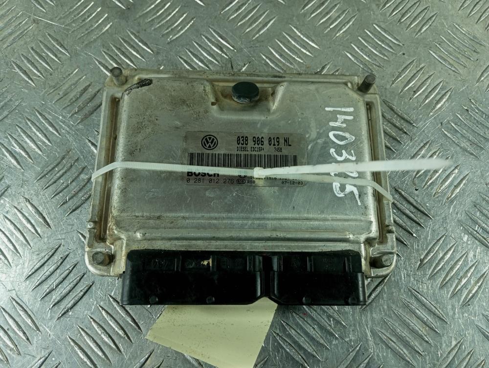 Блок управления двигателем Volkswagen Polo 4 поколение 2004, цвет, 038906019NL - фото №1