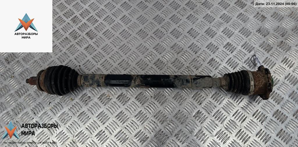 полуось передняя правая (приводной вал, ШРУС) Volkswagen Polo 4 поколение 2004, 1.4 л., дизель, МКПП, чёрный, хетчбэк 5 дв., 6Q0407272DH - фото №1