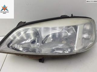 фара левая Opel Astra G 1999, 1.6 л., бензин, МКПП, синий, универсал, 90520877