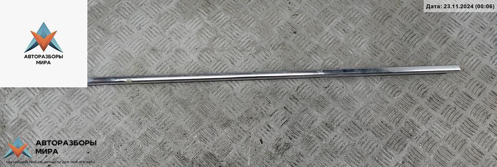 Молдинг стекла двери задней правой наружный BMW 5 серия E60/E61 2003, 3.0 л., бензин, АКПП, серый, седан - фото №1