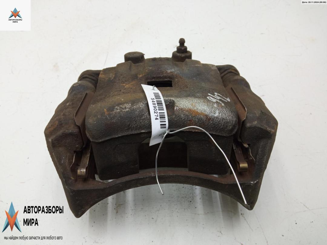 суппорт передний левый Mazda 2 DE 2008, 1.3 л., бензин, МКПП, белый, хетчбэк 5 дв., DFZ13399Z - фото №1