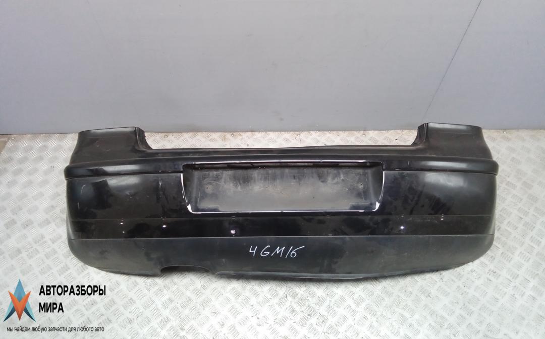 бампер задний Volkswagen Polo 5 поколение 2009, 1.2 л., бензин, МКПП, хетчбэк 5 дв. - фото №1