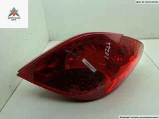 фонарь задний правый Peugeot 207 1 поколение [рестайлинг] 2009, 1.4 л., бензин, МКПП, красный, хетчбэк 5 дв.