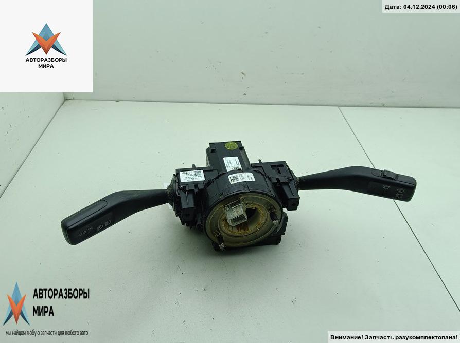 переключатель подрулевой Volkswagen Passat B6 2006, 1.6 л., бензин, МКПП, серый, универсал, 3C9953507 - фото №1