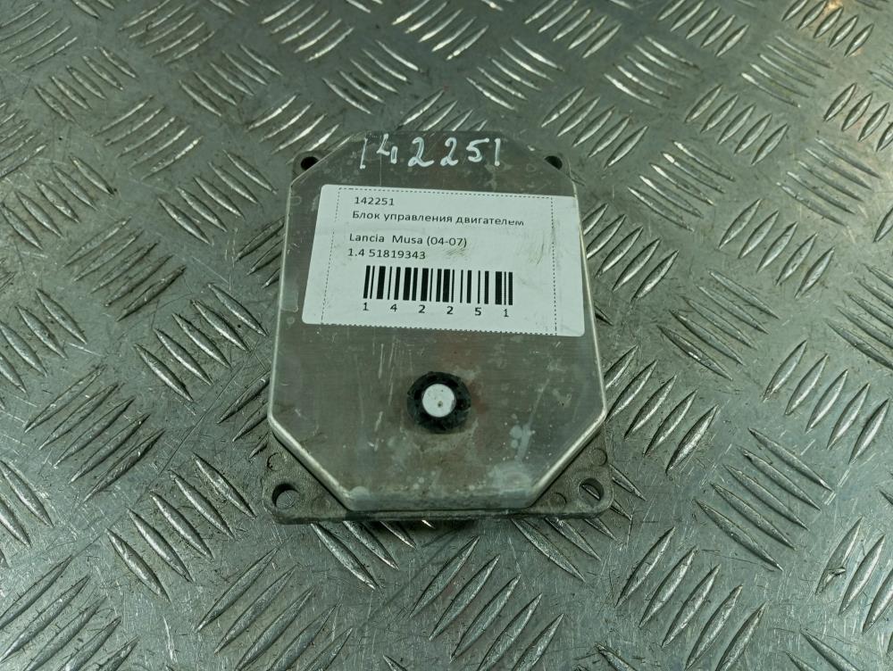 Блок управления двигателем Lancia Musa 1 поколение 2006, цвет, 51819343 - фото №1