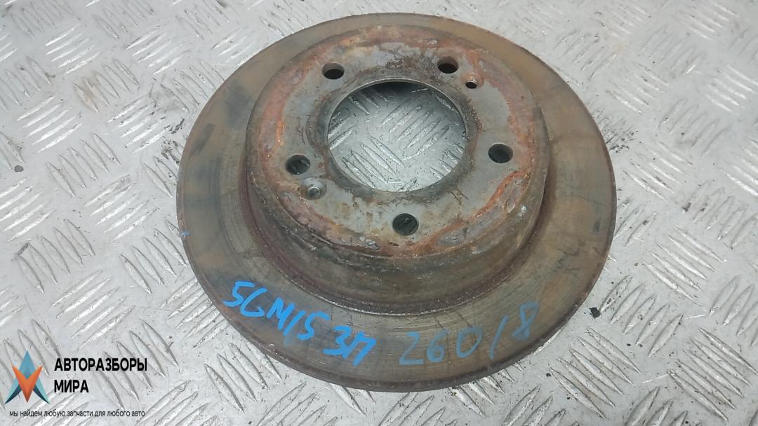 диск тормозной задний Kia Ceed 2 поколение 2013, 1.4 л., дизель, МКПП, универсал, 58411A6300 - фото №1