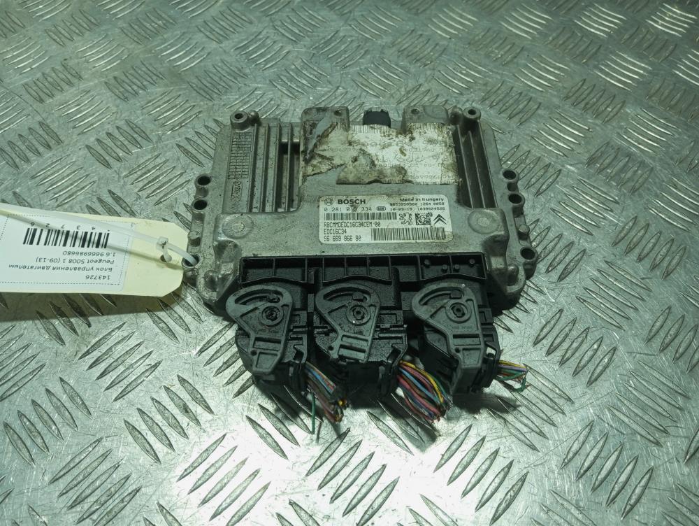 Блок управления двигателем Peugeot 5008 1 поколение 2010, цвет, 9666986680 - фото №1