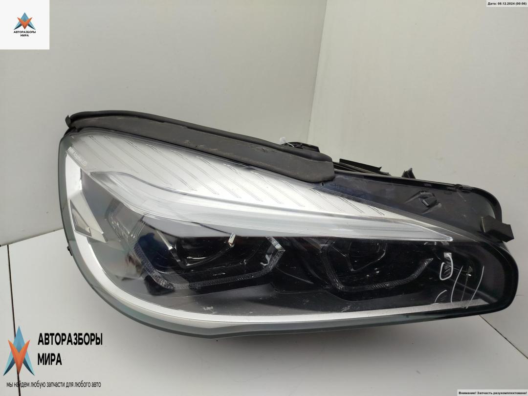 фара правая BMW 2 Tourer F45/F46 2019, 1.5 л., гибрид, АКПП, чёрный, минивэн, 8738646 - фото №1