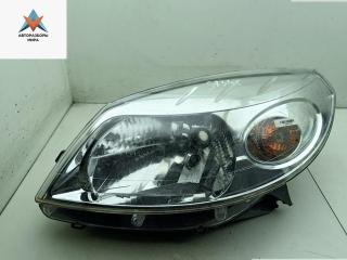 фара левая Dacia (Renault) Sandero I 2009, 1.2 л., бензин, МКПП, белый, хетчбэк 5 дв., 8200733878