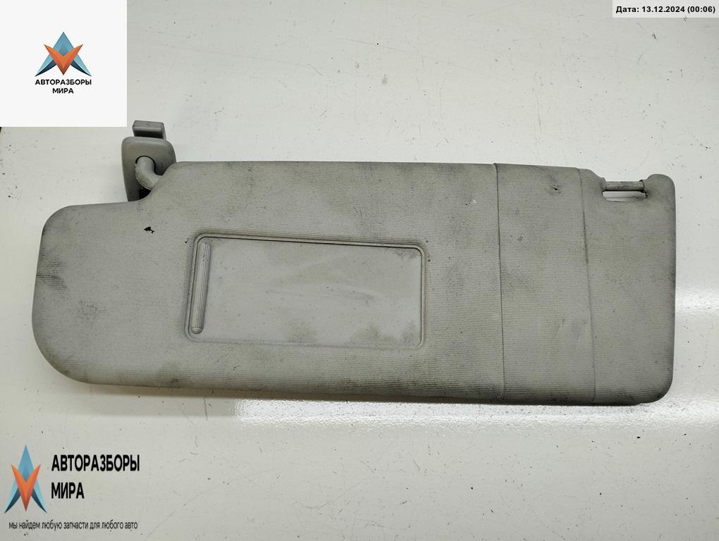 козырек солнцезащитный Volkswagen Passat B6 2006, 1.6 л., бензин, МКПП, серый, универсал, 1K0857551L - фото №1