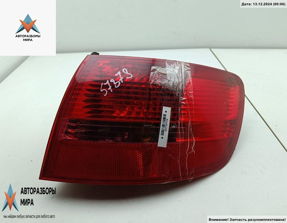 фонарь задний правый Audi A6 4F/C6 2005, 2.7 л., дизель, АКПП, серый, универсал, 4F9945096 - фото №1