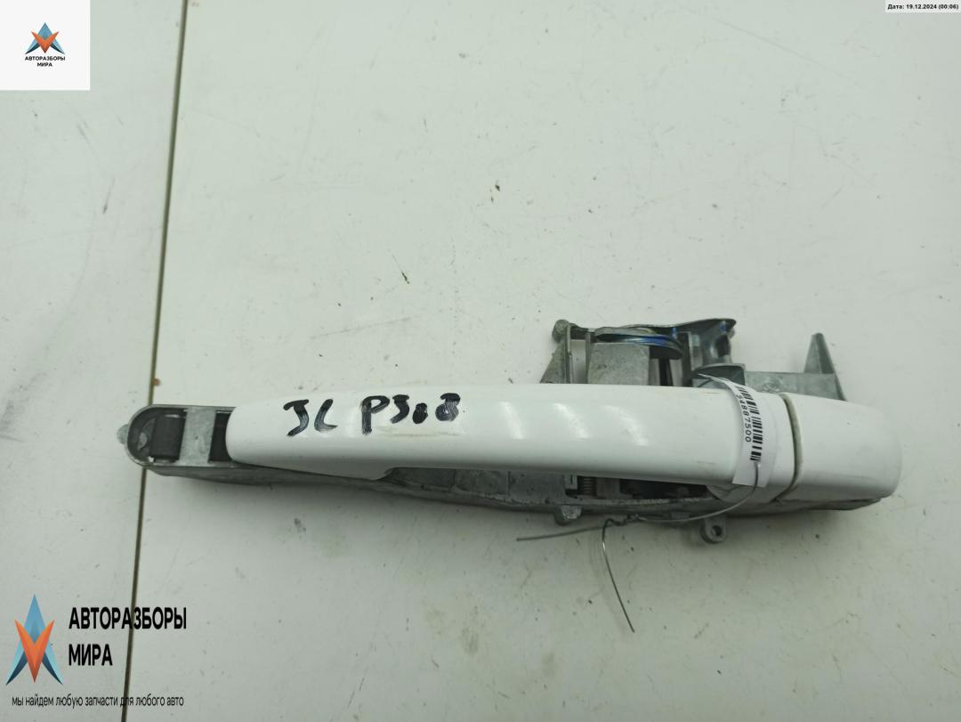 ручка наружная задняя левая Peugeot 308 T7 2009, 1.6 л., бензин, МКПП, белый, хетчбэк 5 дв., 9658934880 - фото №1