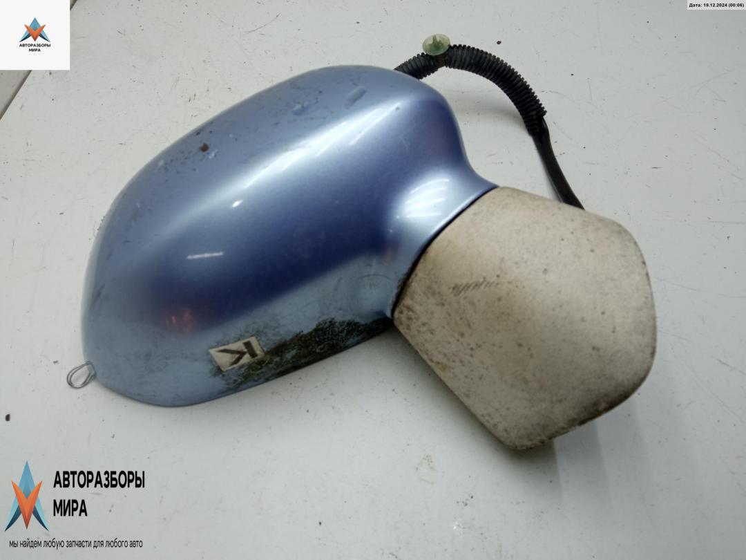 зеркало правое Honda Jazz 1 поколение 2002, 1.3 л., бензин, МКПП, синий, хетчбэк 5 дв. - фото №1