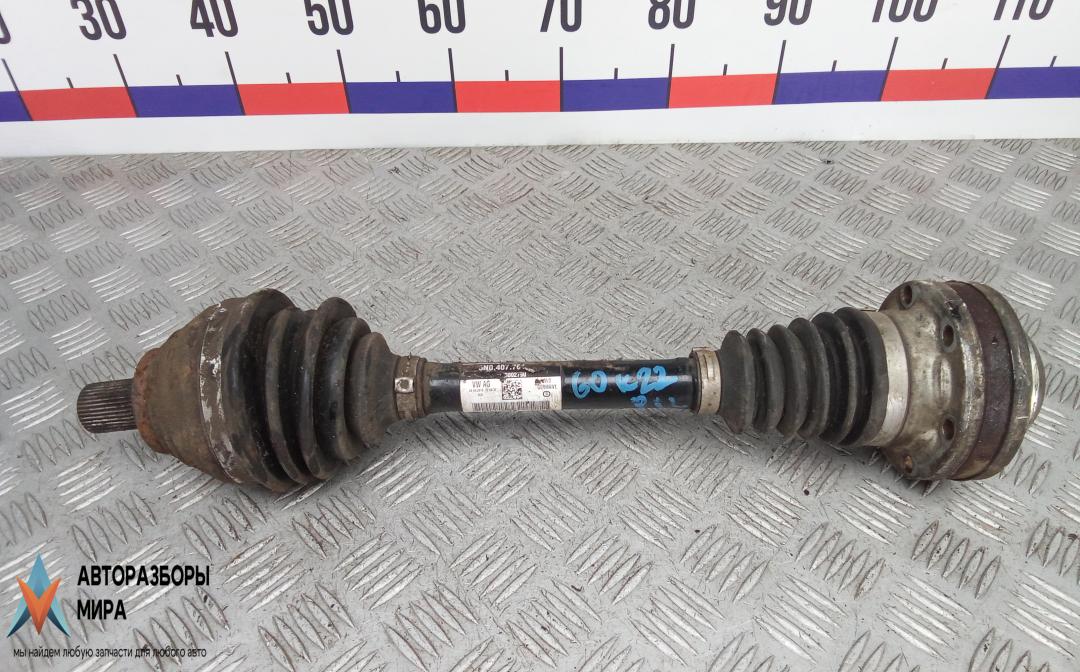 полуось передняя левая (приводной вал, ШРУС) Audi Q3 8U 2013, 2.0 л., дизель, МКПП, внедорожник 5 дв., 5N0407763D, 5N0407763DX - фото №1
