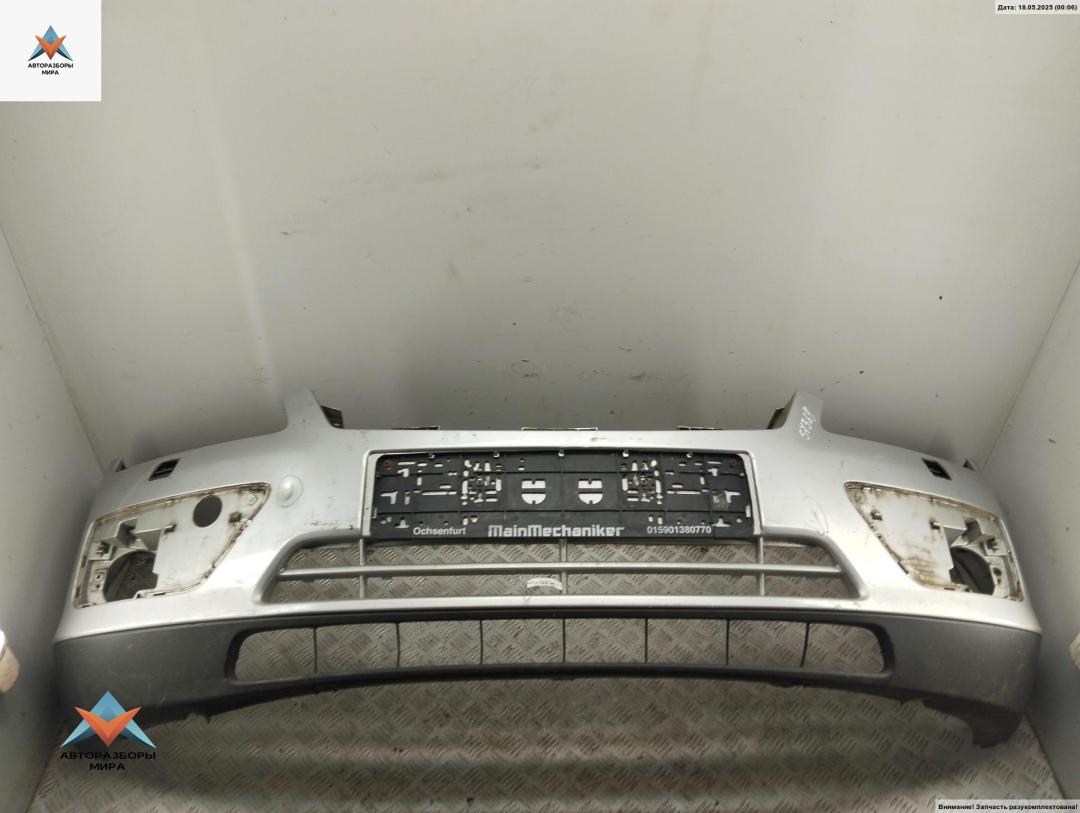 бампер передний Ford Focus 2 поколение 2005, дизель, серый, универсал - фото №1