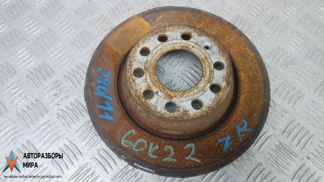 диск тормозной задний Audi Q3 8U 2013, 2.0 л., дизель, МКПП, внедорожник 5 дв., 1K0615601AD - фото №1