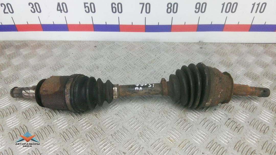 полуось передняя левая (приводной вал, ШРУС) Nissan Pathfinder R51 2007, 2.5 л., дизель, МКПП, внедорожник 5 дв., 39100EB300 - фото №1