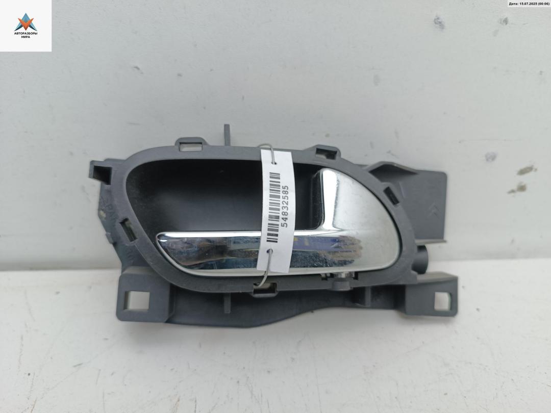 ручка внутренняя передняя правая Peugeot 407 1 поколение 2005, 3.0 л., бензин, АКПП, синий, универсал, 96526177VD - фото №1