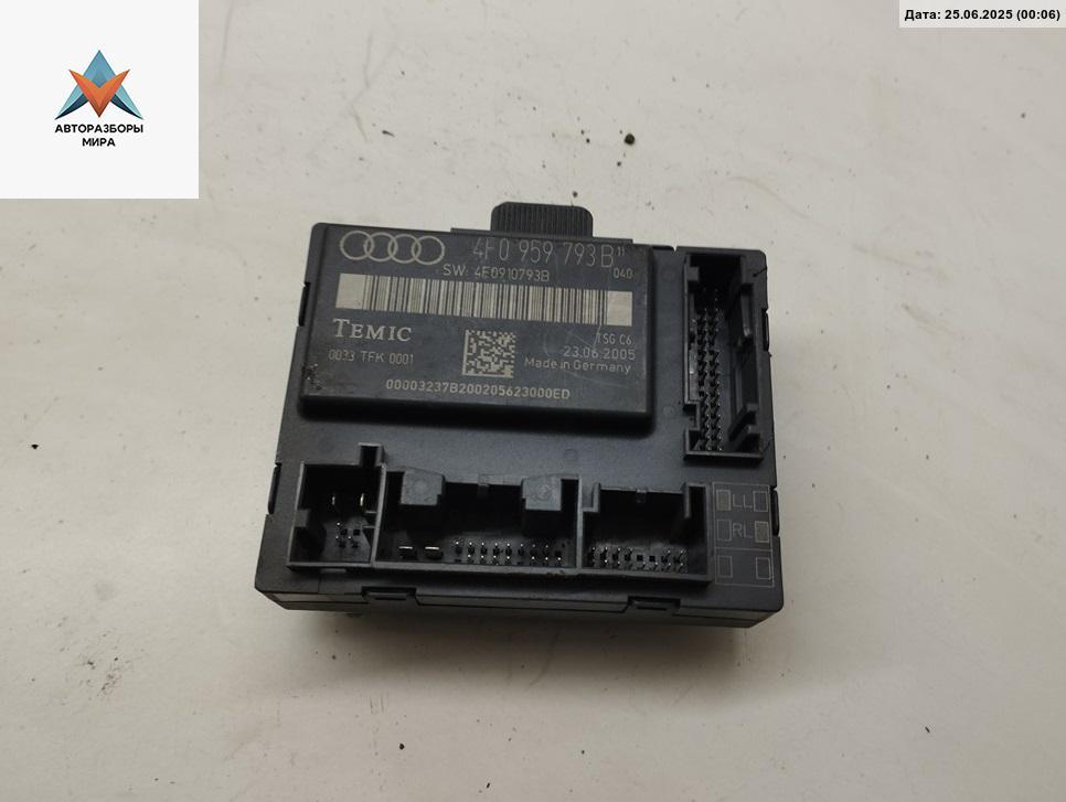 блок управления стеклоподъемниками Audi A6 4F/C6 2005, 2.7 л., дизель, АКПП, серый, универсал, 4F0959793B - фото №1