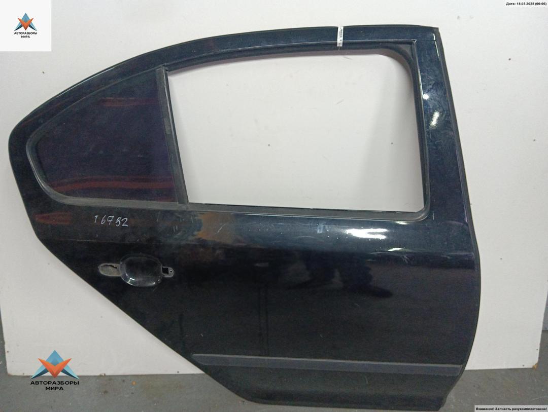 дверь сдвижная Skoda Octavia mk2 (A5 1Z) 2008, чёрный, хетчбэк 5 дв. - фото №1