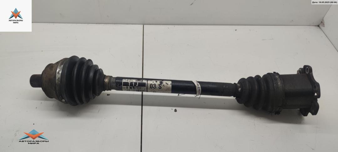 полуось передняя левая (приводной вал, ШРУС) Audi A6 4F/C6 2004, 3.2 л., бензин, АКПП, чёрный, седан, 4F0407271J - фото №1